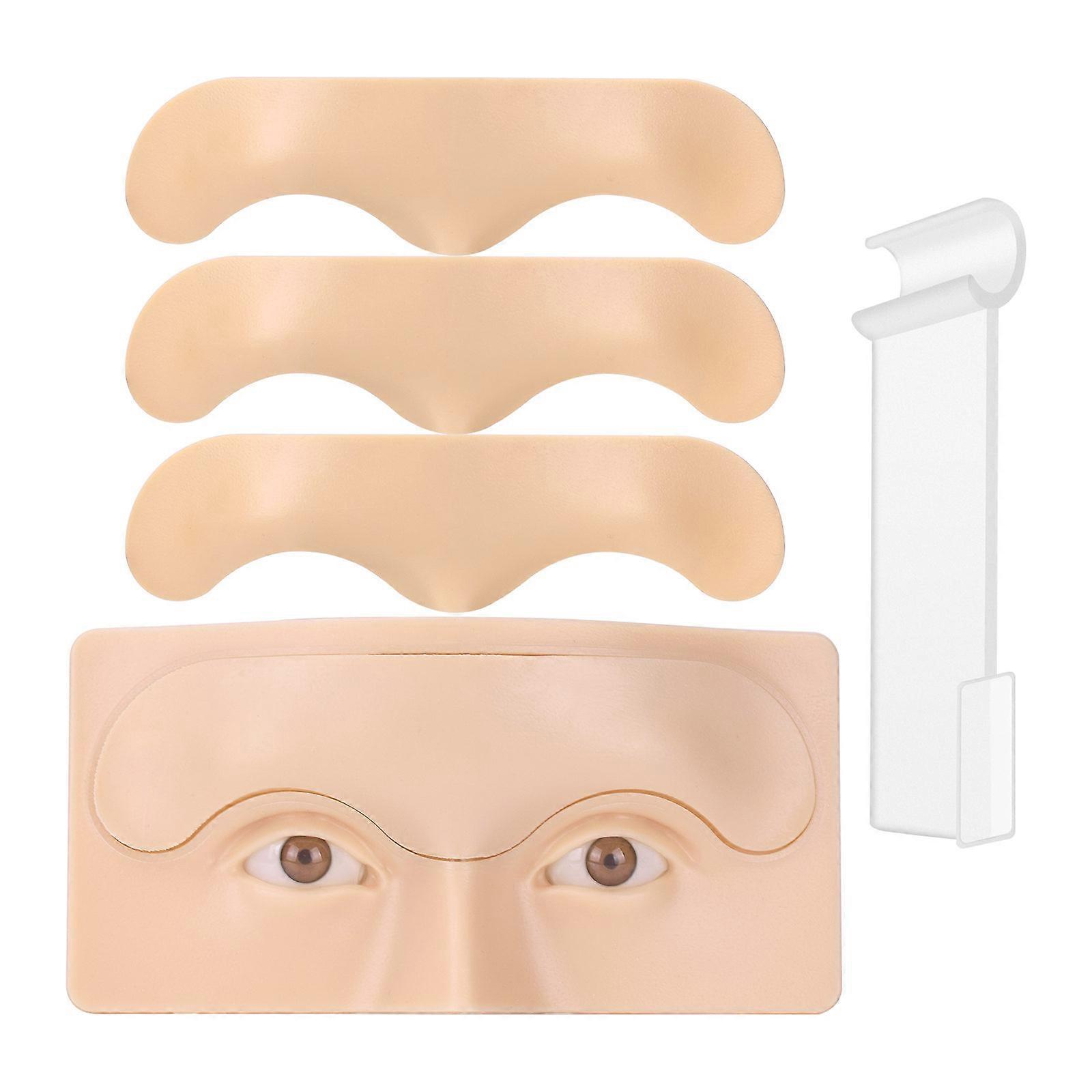 Replaceable Beauty Tools Bionic Thickened Skin Fixed Non-slip Makeup Eyebrow Tattoo Practice Plate