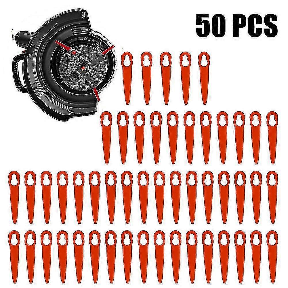 50 قطعة شفرات بلاستيكية ل Stihl FSA 45 FSA 57 قطع غيار العشب المتقلب 83 مم لجزء العشب اللاسلكي المتقلب بليد القاطع في الحديقة