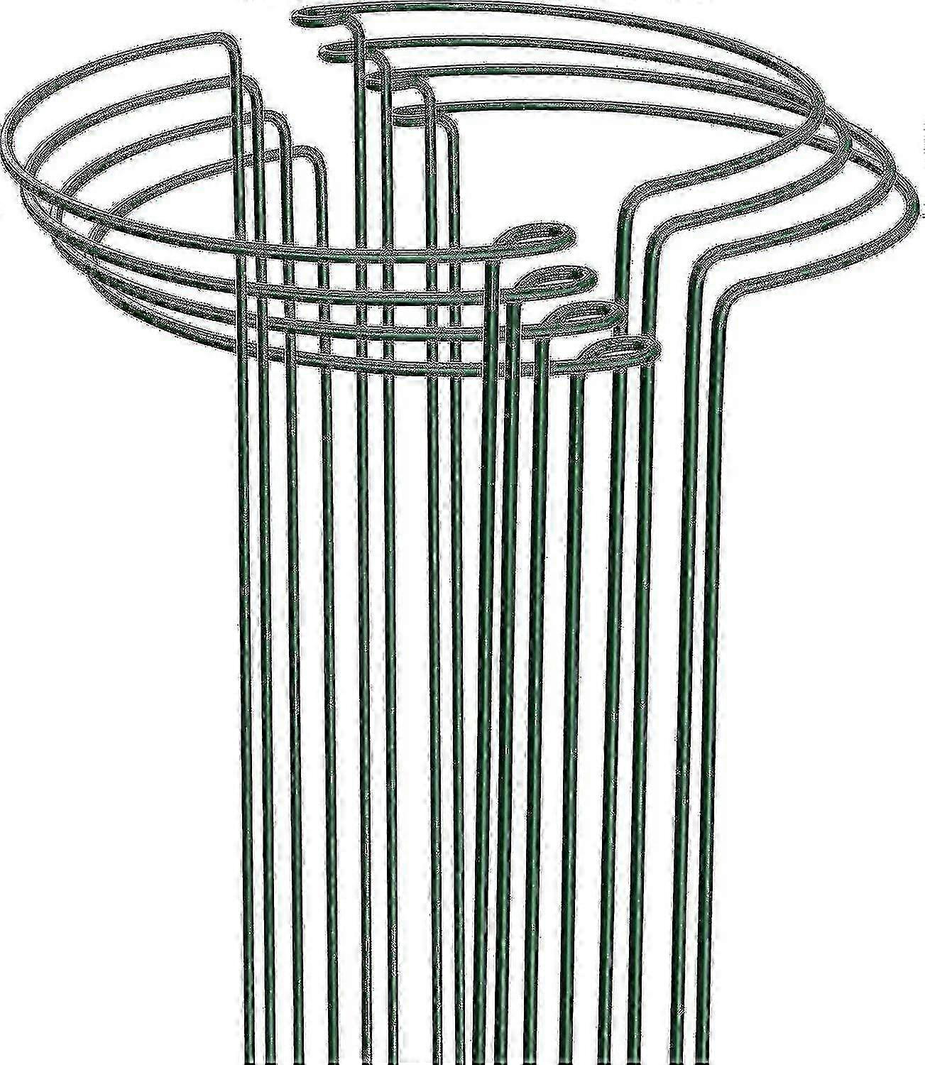 園芸植物のための8パックハーフラウンドメタルステーク25-40cm