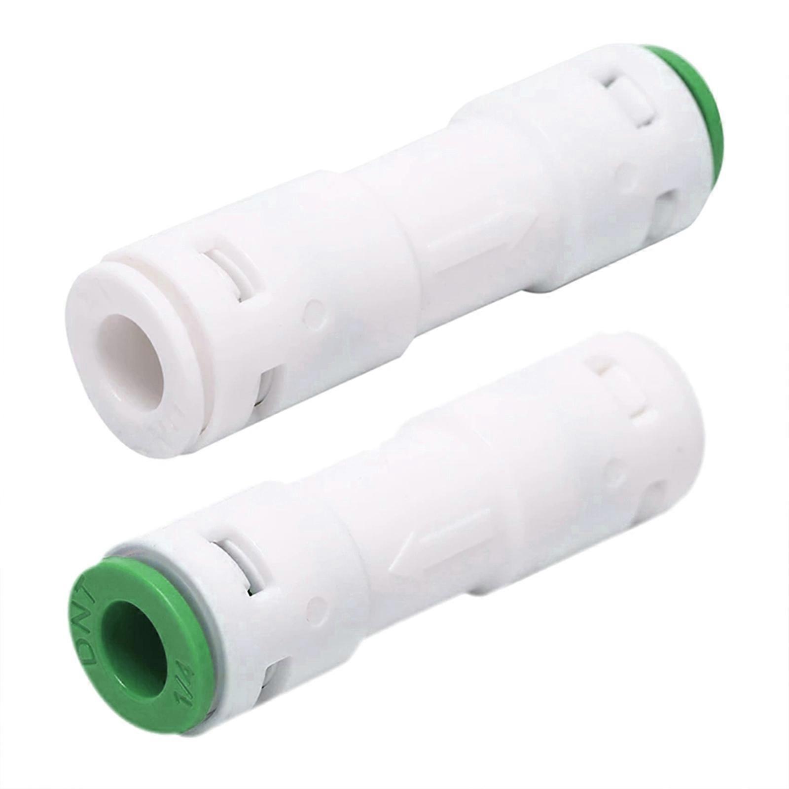 Check for Valve 2 Pcs 1/4" One Way  Straight Quick Connect Check Valves RO Pure Water Reverse Osmosis System Use