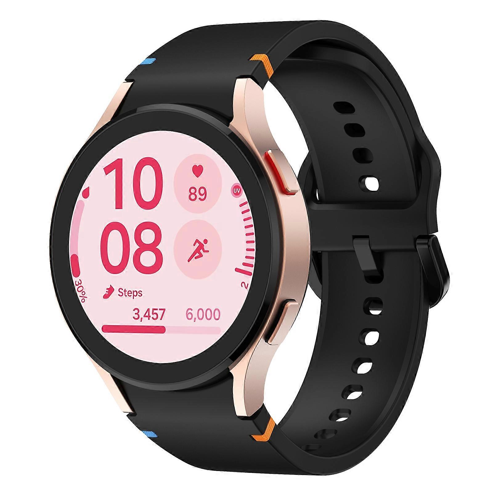 Flat Sewing Design Silicone Watch Band