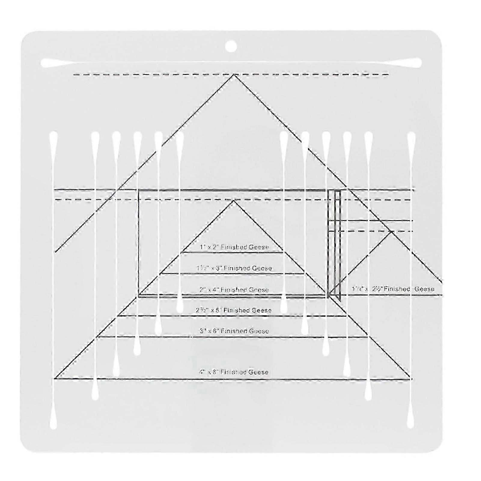Ultimate Flying Geese Ruler Multipurpose Sewing Tool for Quilting Patchwork Household Crafting Precision Measuring Template