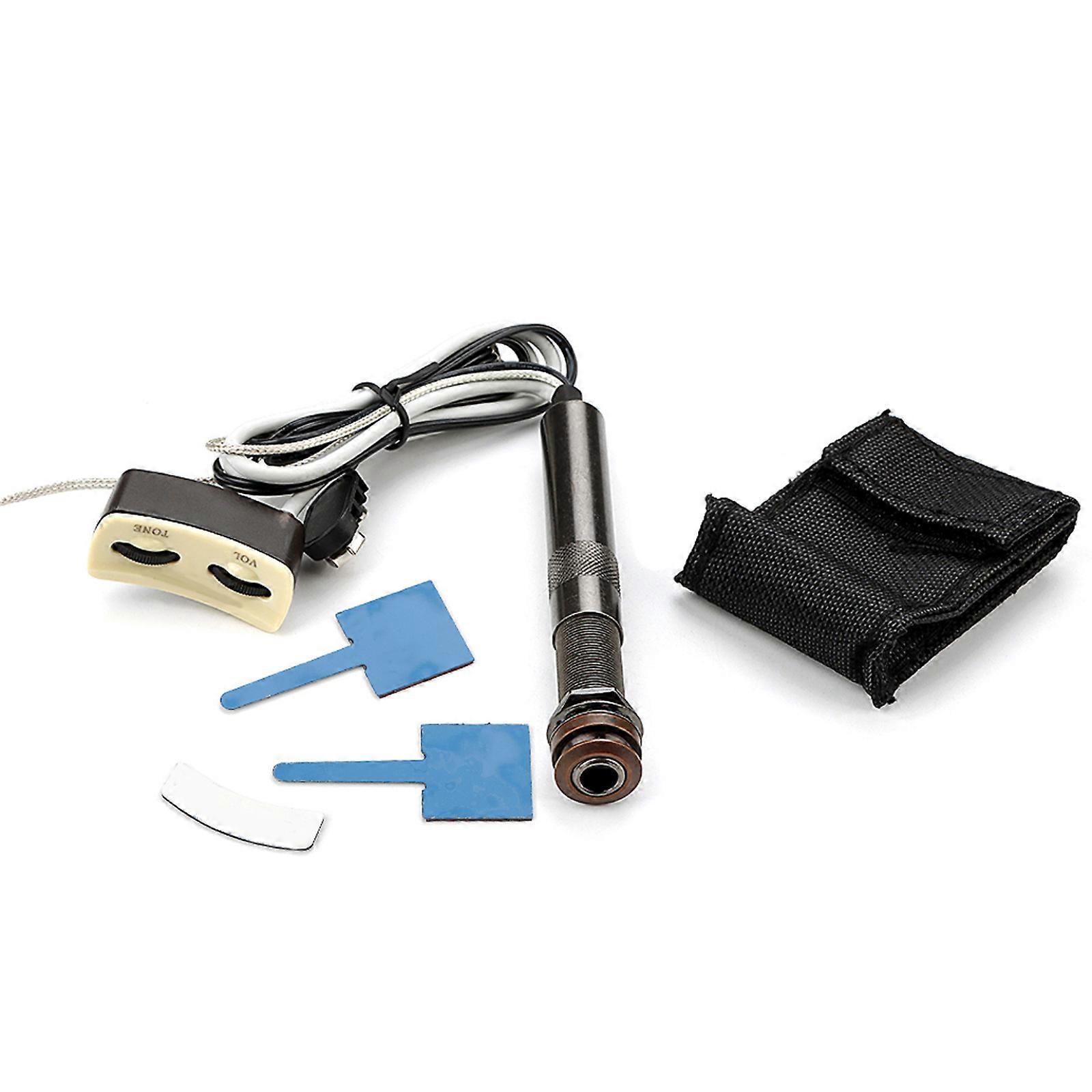 Akustisk Gitarr Pickup Ersättning Gitarr Equalizer Piezo Pickup Förstärkare Tuner Gitarr Tillbehör Lätt att använda
