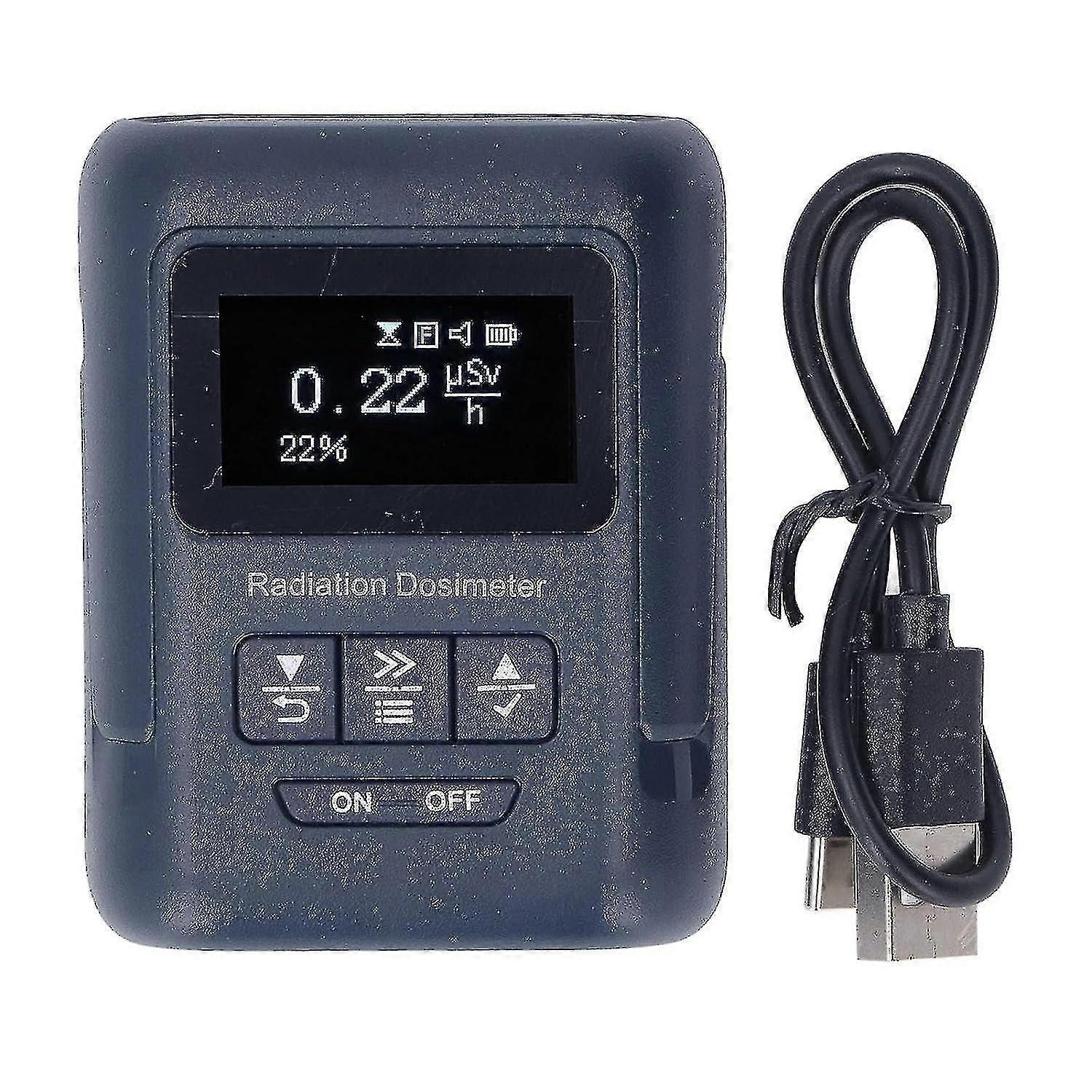 Gm 100h Radiation Dosimeter Digital Nuclear Radiation Detector Monitor Meter Geiger Counter