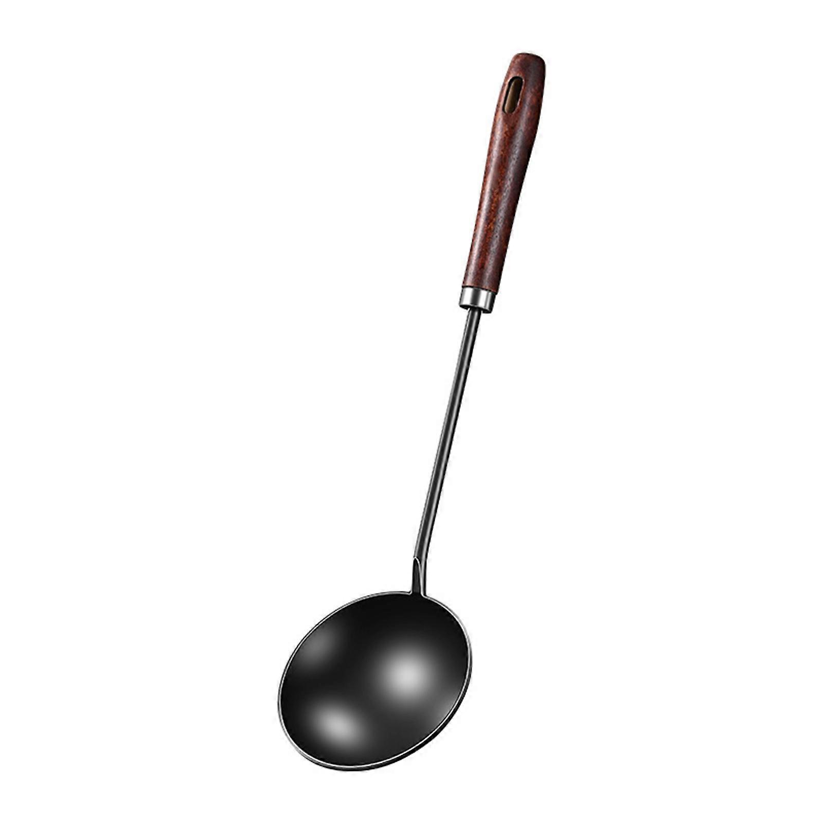 Convenient Long Handle Iron Spoon Practical Eggs Dumplings Frying Spatula Metal Oil Separators Spoon Cooking Utensils
