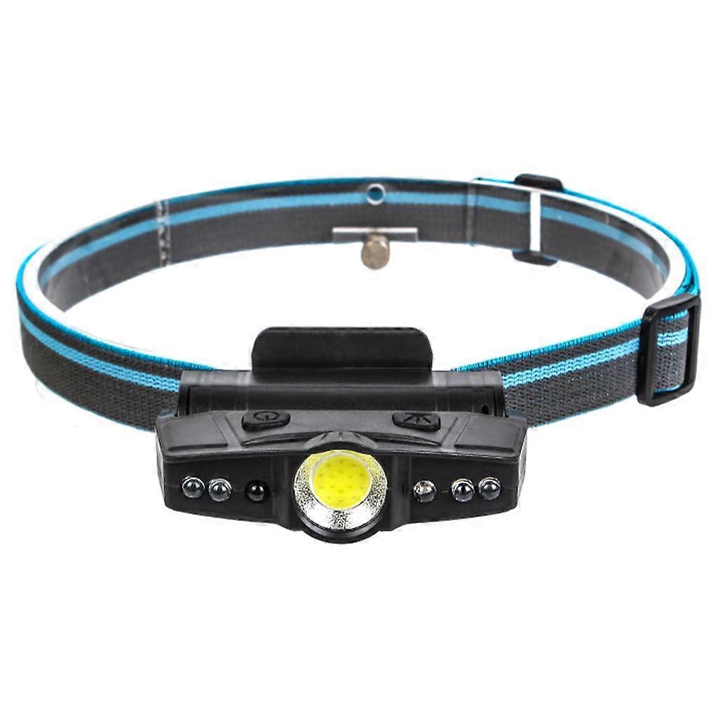 Adjustable Headband COB headlight Lightweight Flashlight Work Modes Sensor for