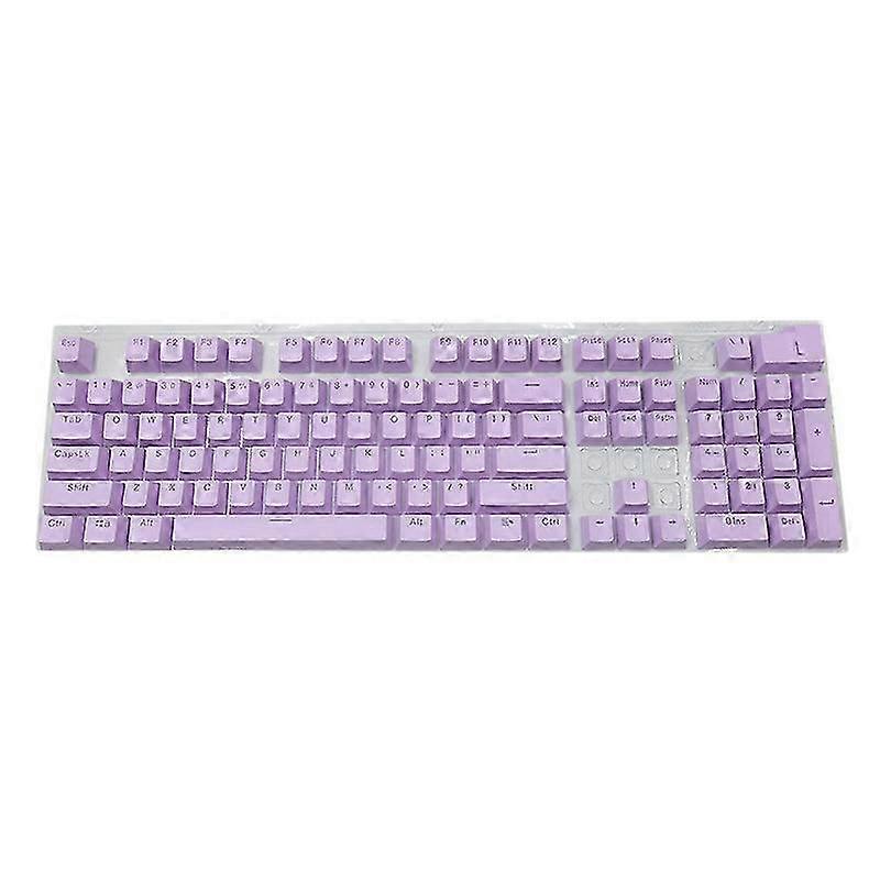 104 Purple Keys,Mechanical Keyboard Keycaps Game Keyboard Keys Wear No Oil Purple Keycaps for Keyboard,Purple