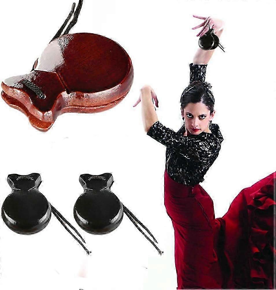 1 paria puuta Espanjalaiset kastanetit Flamencotanssi Castanetit, perinteiset espanjalaiset flamencokastanetit Käsikastanetit lyömäsoittimet