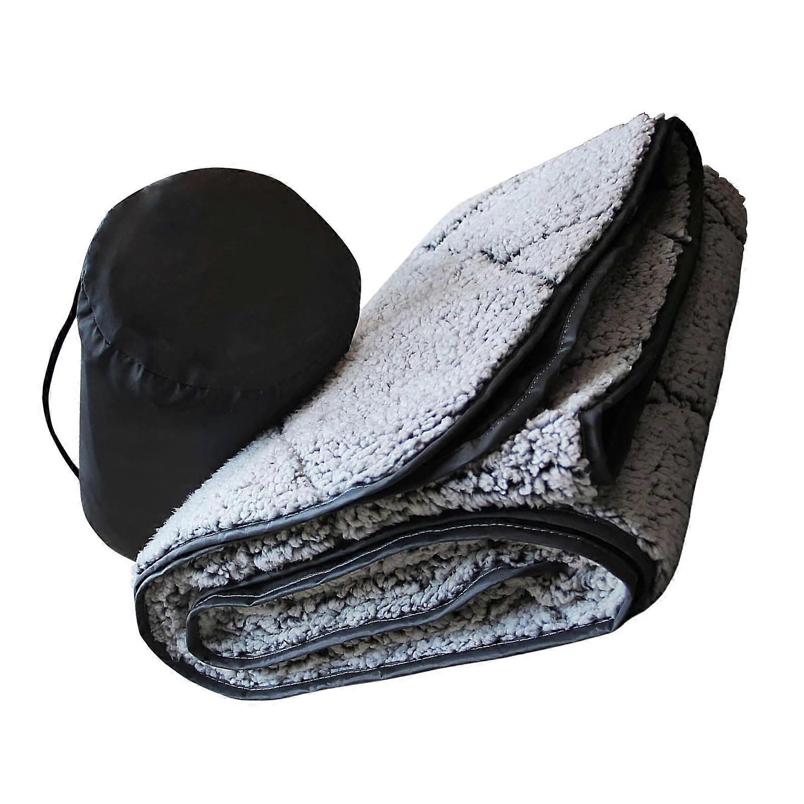 Camping Picnics Matte Fleece Outdoor Blankets Soft Moistureproof Folding Mat Throwing Blanket Permanent
