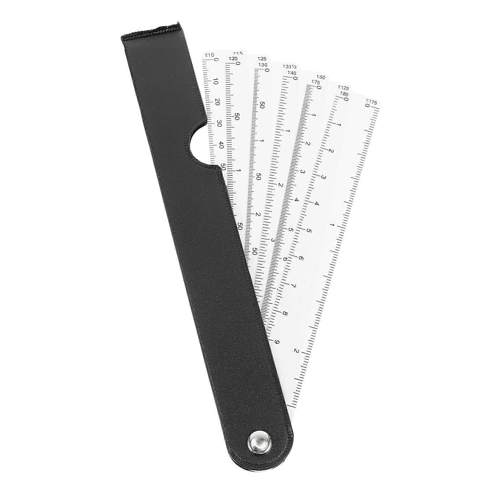 The **Folding Sector Ruler Multifunctional Scale** is a versatile and portable measuring tool designed for professionals and students in fields such