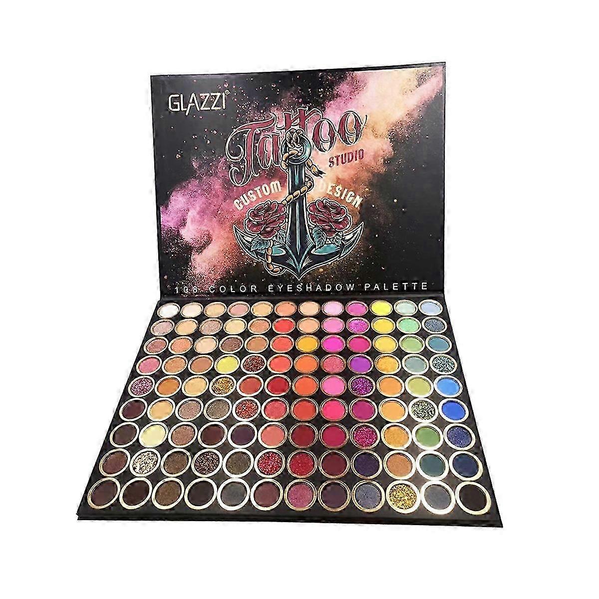 108 Colors Gliltter Eyeshadow Palette Eye Shadow Pallete Shimmer Shine Make Up Palette Set Kit Cos