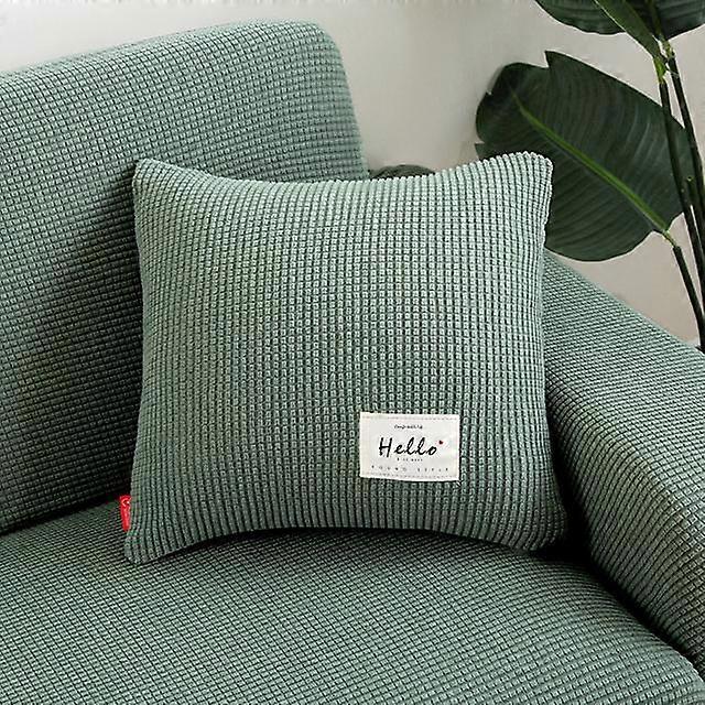 Cosy Home Thick Polar Fleece Sofa Protector Jacquard Solid Printed Pillowcase Cover For Cushion