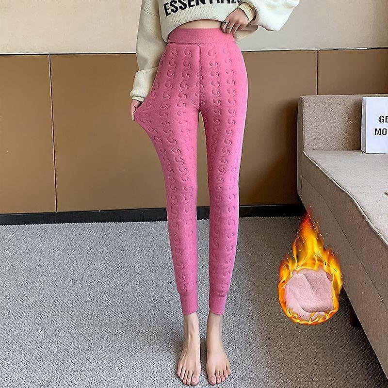 High Waisted Extra Thick Warm Cotton Pants for Women's Home Sleepwear