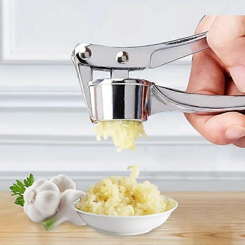 New Multifunctional Stainless Steel Garlic Press Washable Kitchen Tool