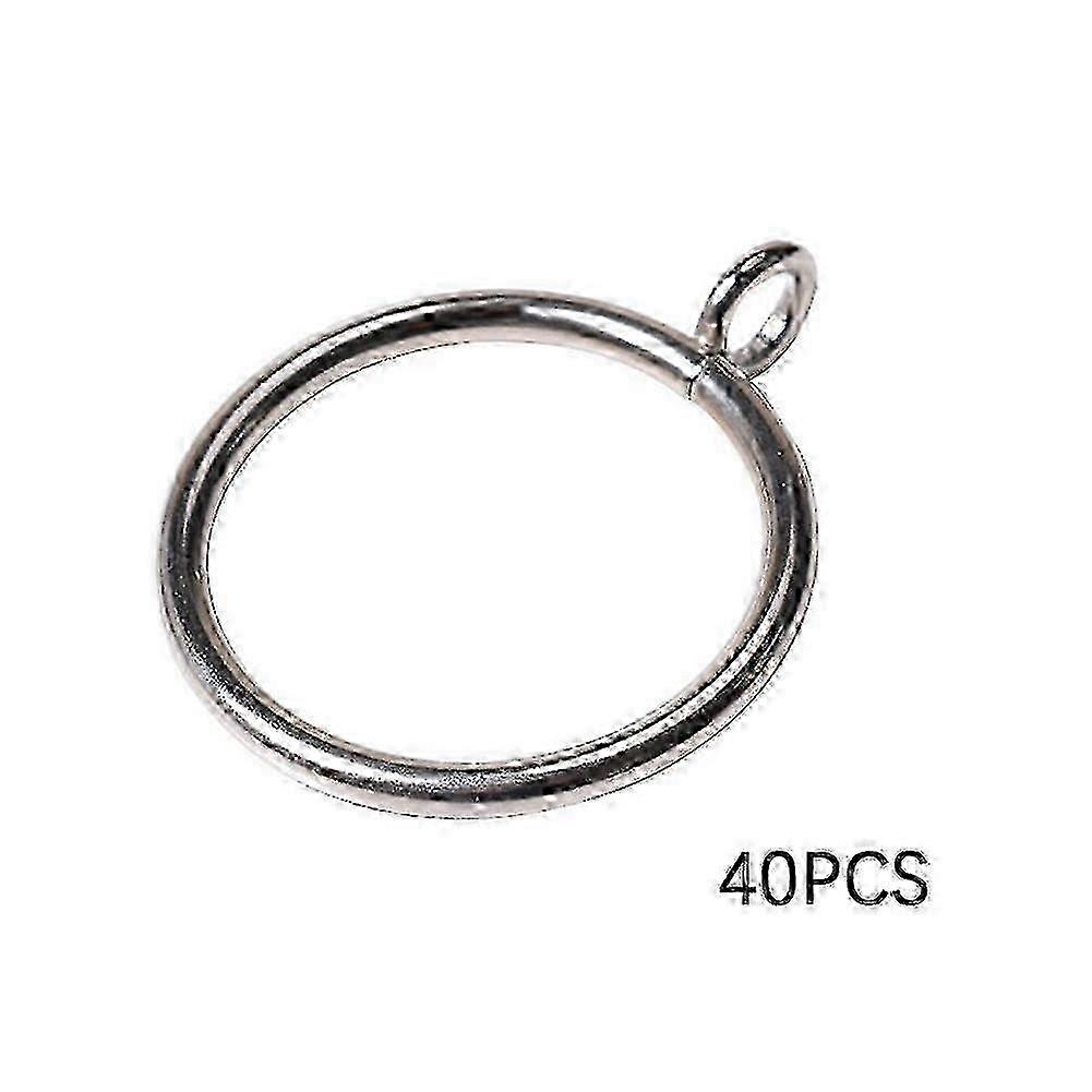 38mmシルバーメタルアイレットカーテンリング - キッチン&ベッドルーム用40個