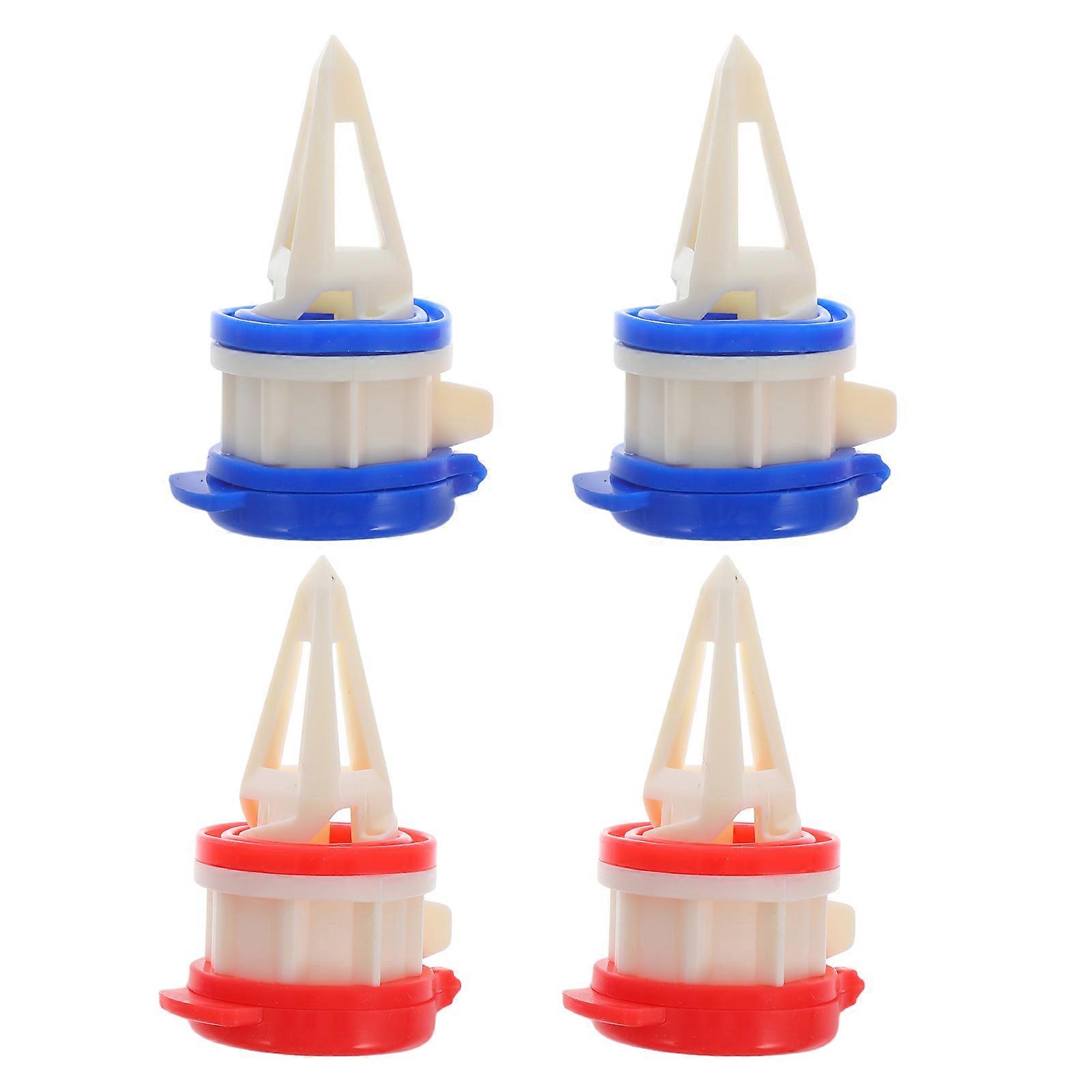 4pcs Box Drink Diverters with Cover for Milk Cartons & Beverage Boxes – Easy Pouring, Keeps Drinks Fresh & Spill Free – Practical Home Essential Tool