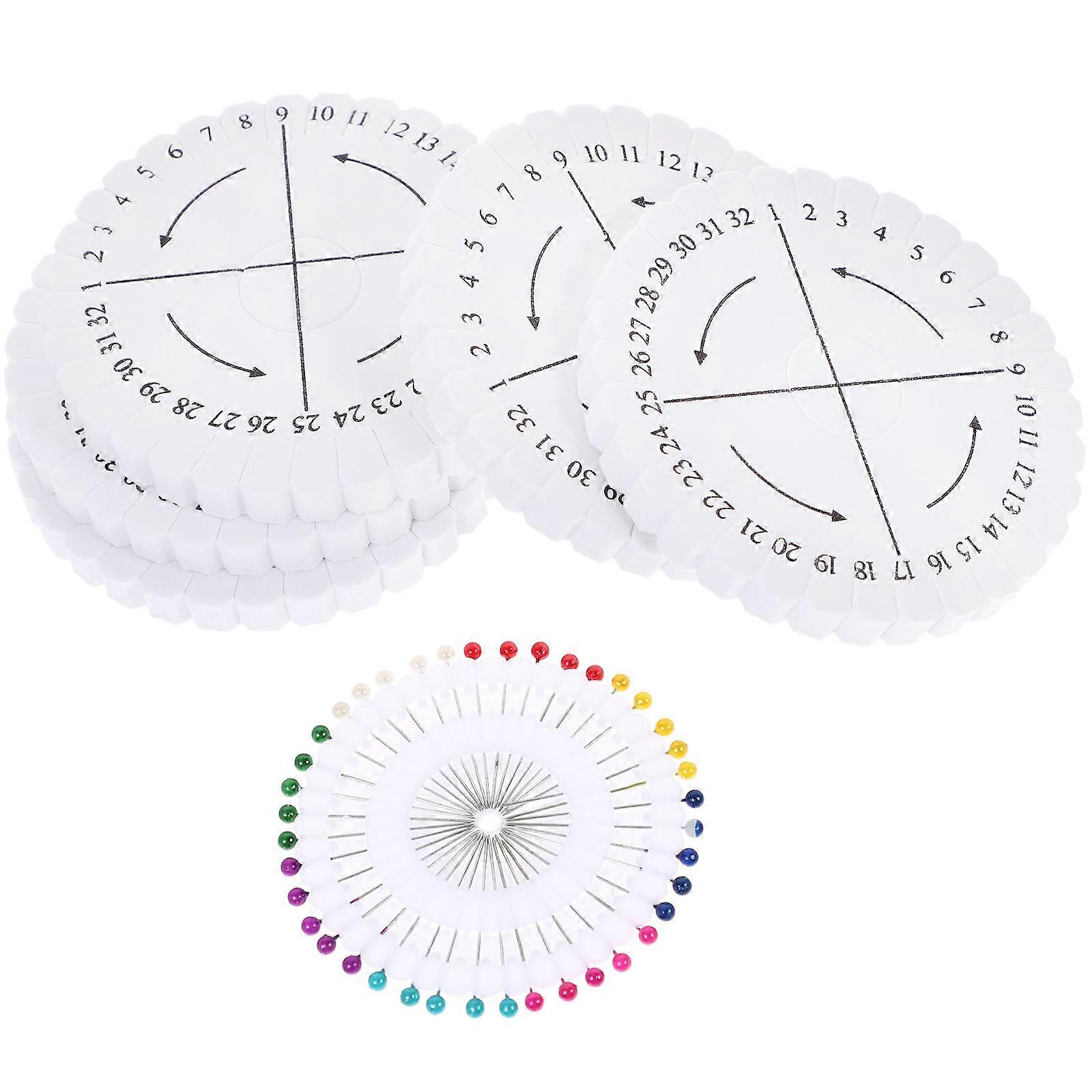 1 Set Round Kumihimo Disk Bracelet Weaving Plate with Positioning Pin