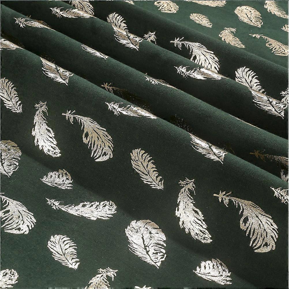 Dining Table Cover Pattern Cotton Linen Decorative Tea Table Cloth Home Decor Green 135x175cm 1Pack