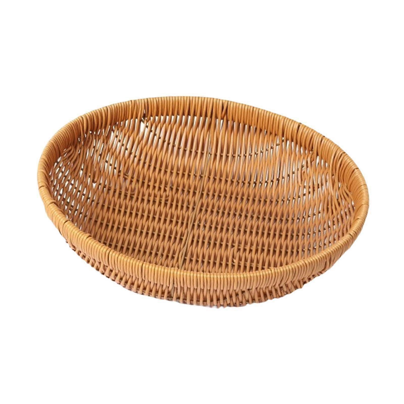 Handwoven Storage Basket for Kitchen Use, Perfect for Eggs, Breakfast Bread, and Coffee Table D��cor