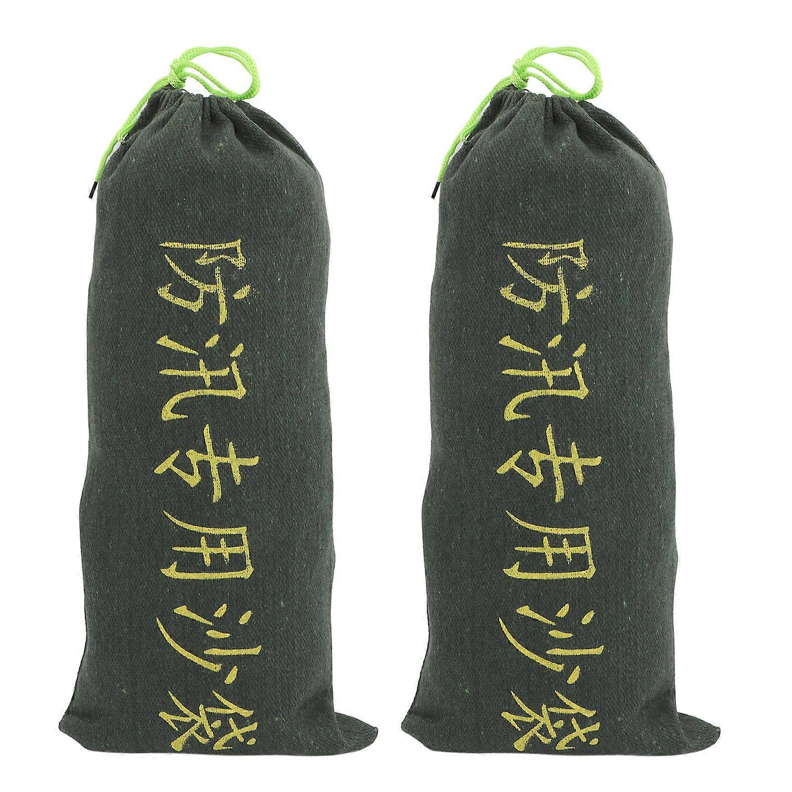 Water Activated Flood Barrier Heavy Duty Canvas Sandbag For Home Emergency Flood Control 2Pcs