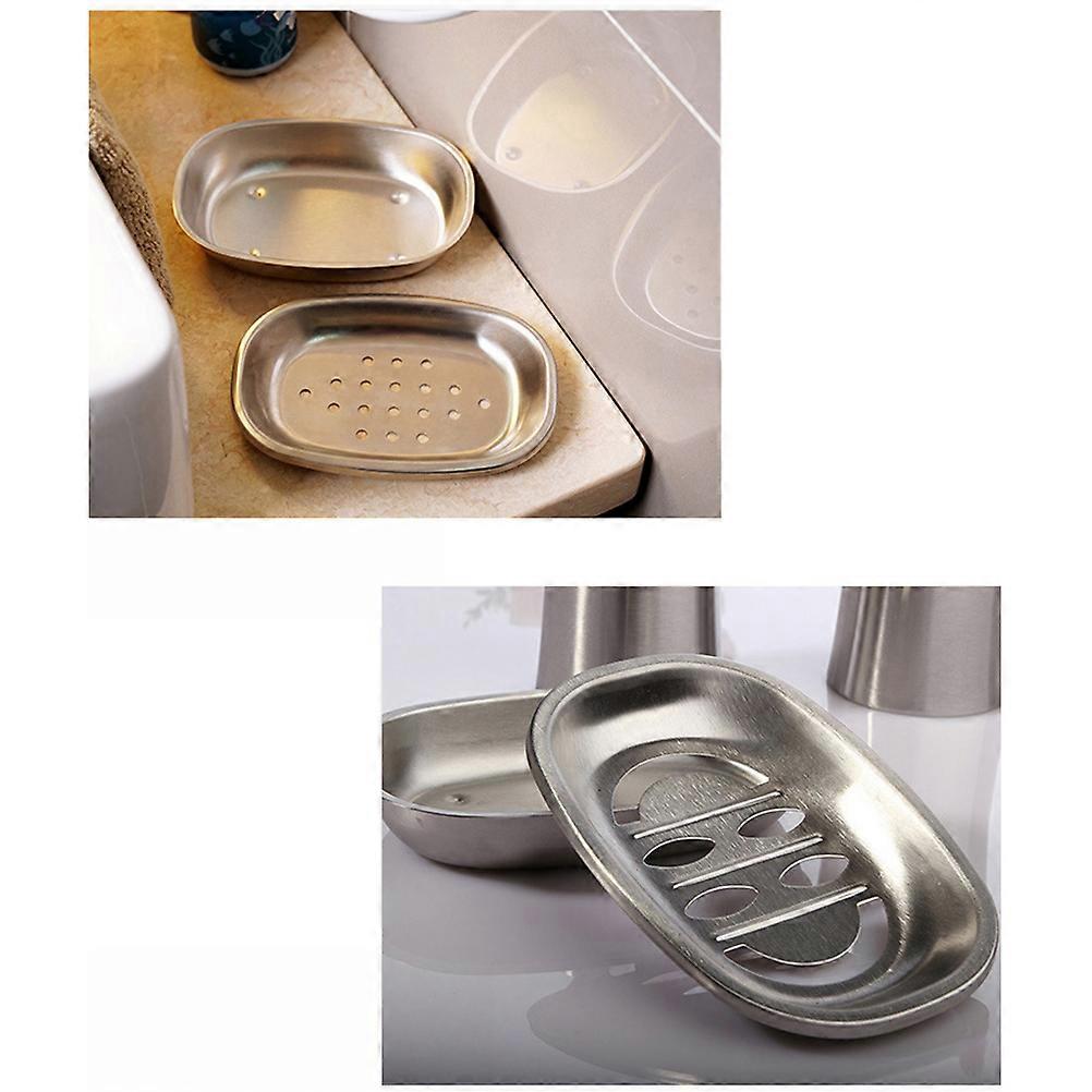 Reduce Bacteria Growth Double Layer Soap Dish Tray For Bathtub Counter Color 1Set