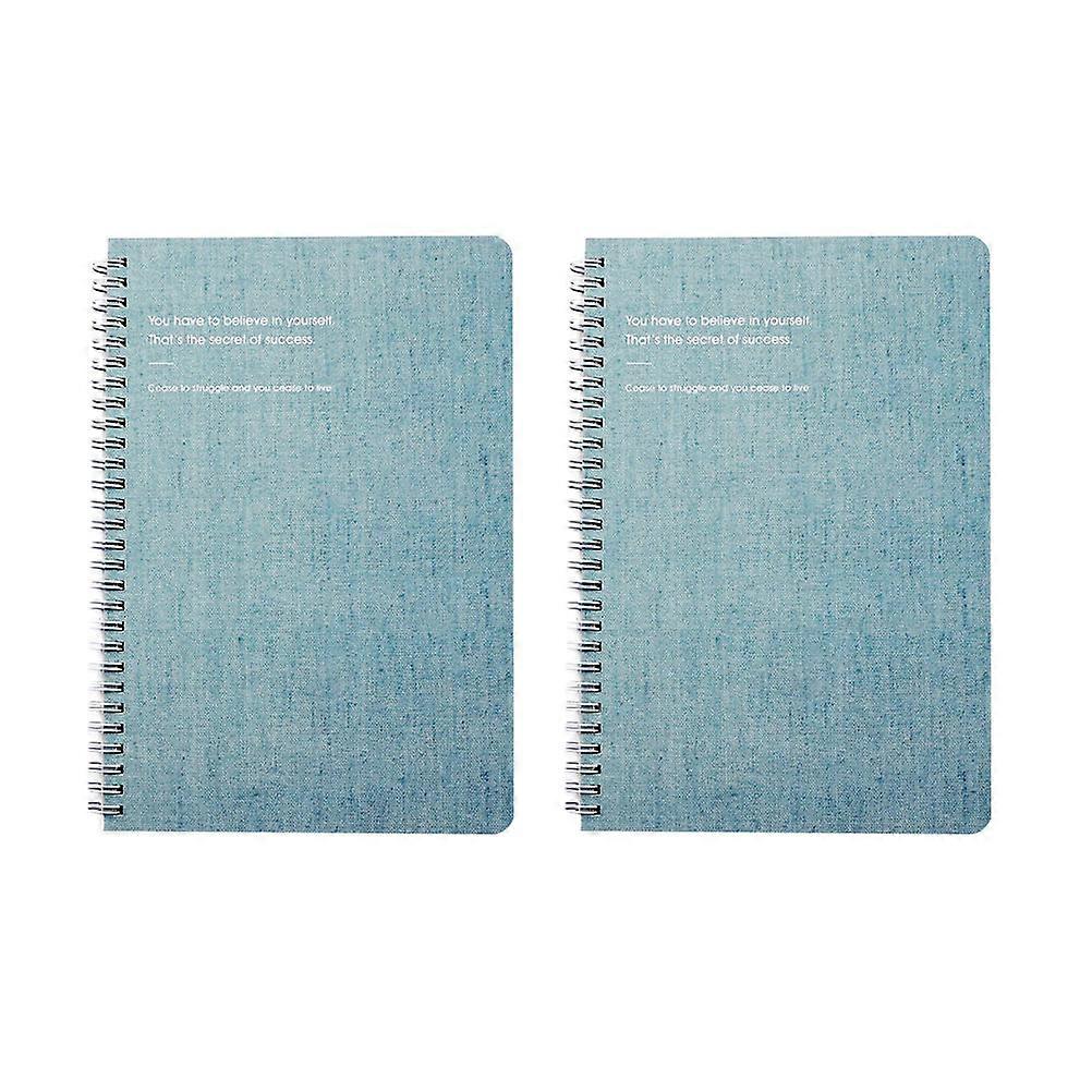 Students Notebook 2Pcs Sky- -Spiral Notebook with Stain-Resistant Cover for Writing Use