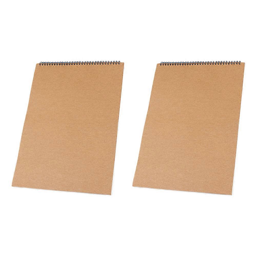 Sketch Book Pack Artists Daily Use Durable Binding Rectangular 2Pcs