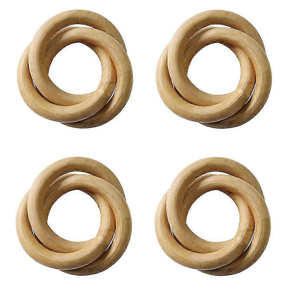 Servettring i trä Bondeformad servettring i trä