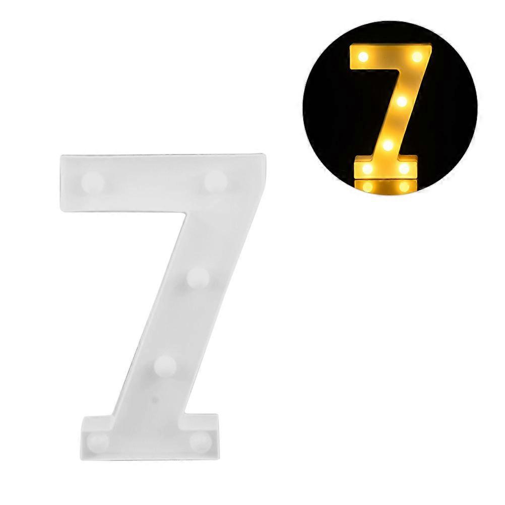 Numbers Lights Shape Modern Style For Home Decor And Party 1Set