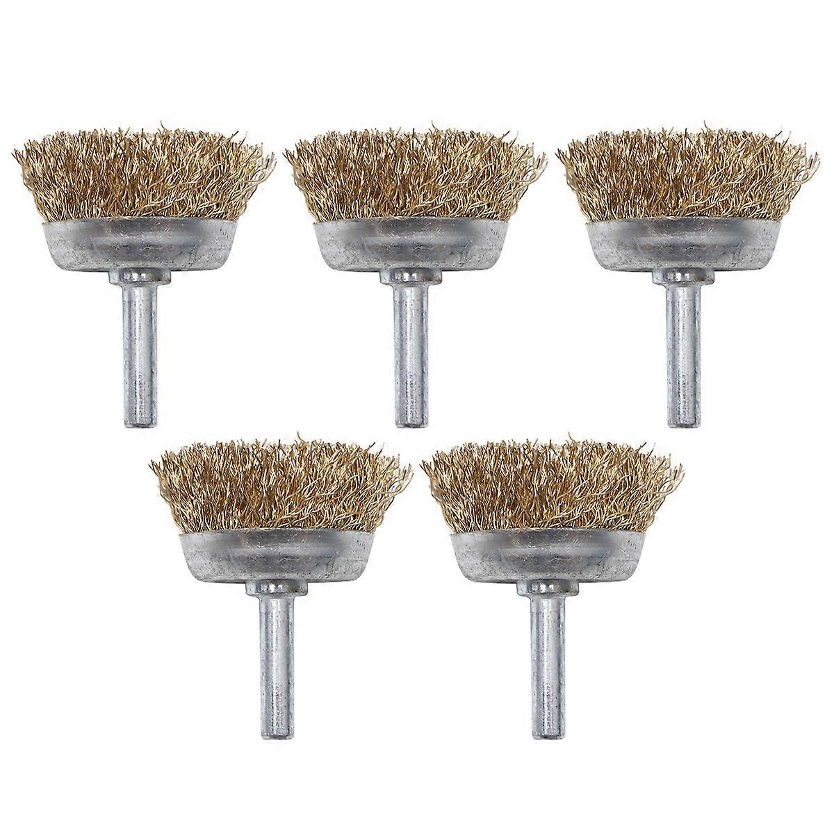 Wire Brush Small For Power Drill Grinding Metal Surface Cleaning 5Pcs