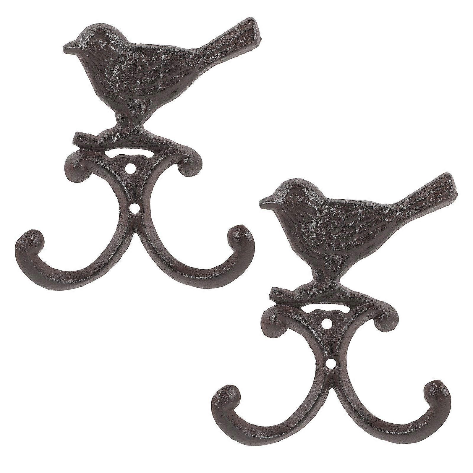 Eiffel Tower Wall Art Heavy Duty Hook Multi-Function Storage Rack for Home Office .00X11.00X3.50CM Black 2Pcs