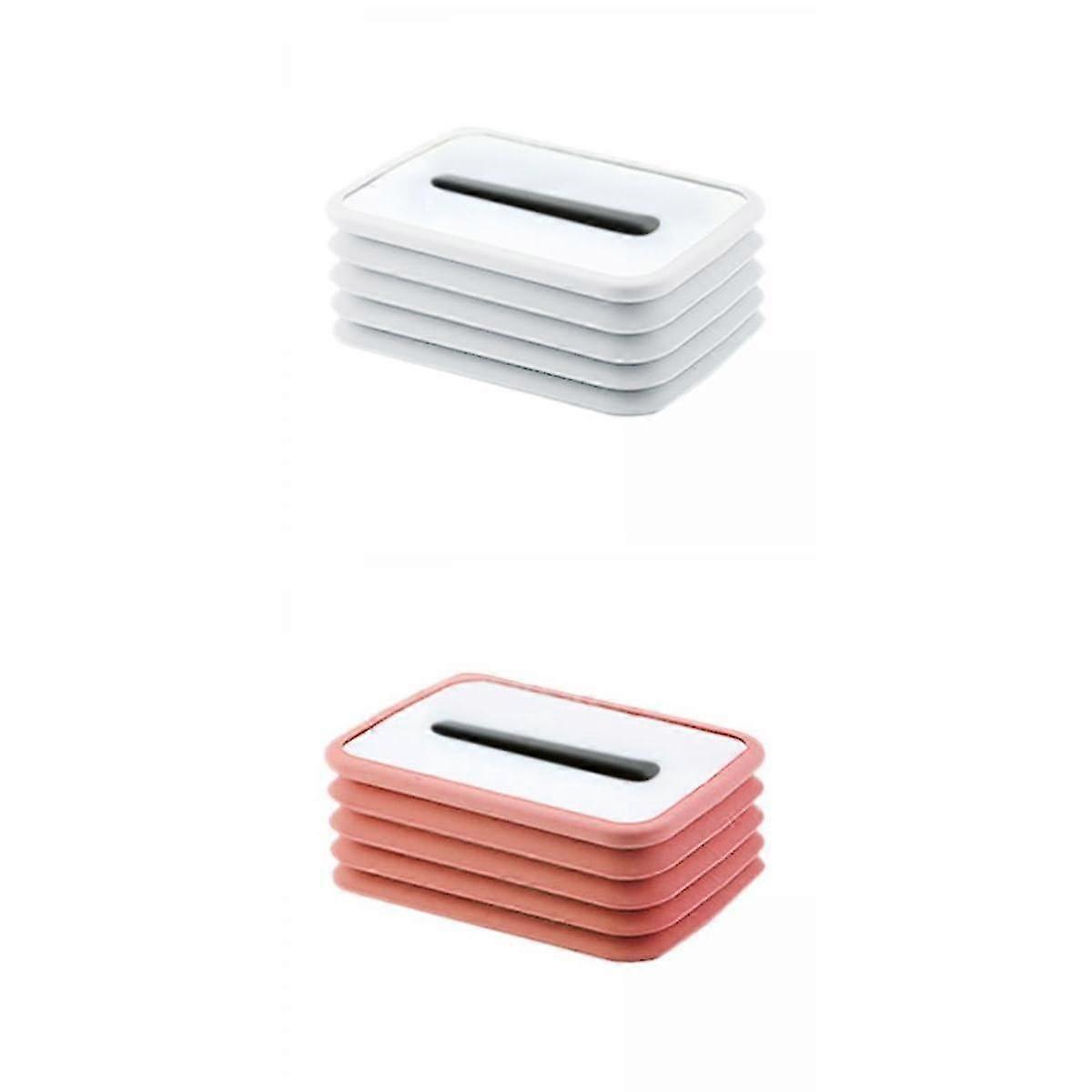 2x Creative Facial Tissue Box Holder Cover Dispenser for Car