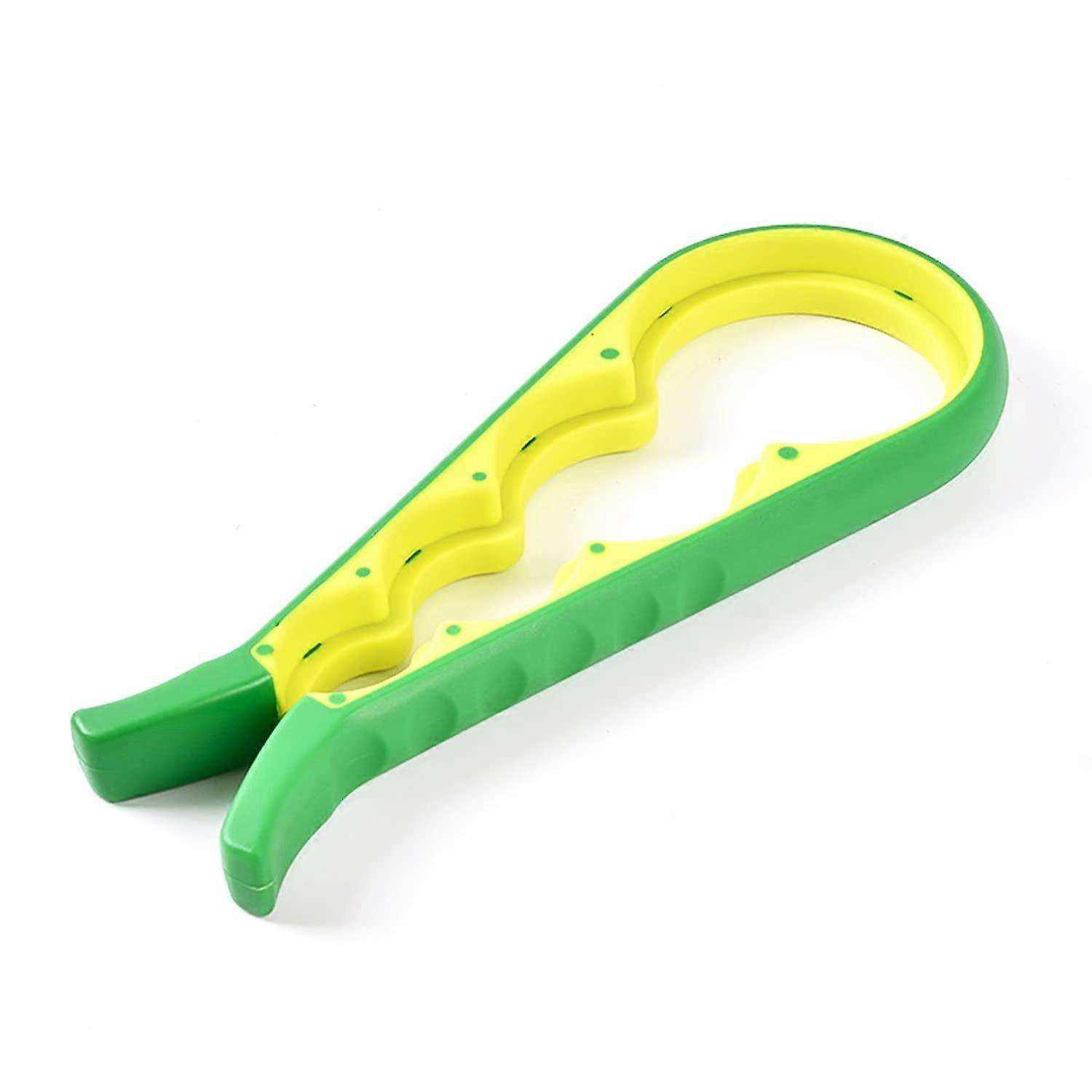 Lid Opener Multi-Function Bottle Opener for Seniors with Non-Slip Handle, Green, Ideal for Arthritis and Stubborn Lids