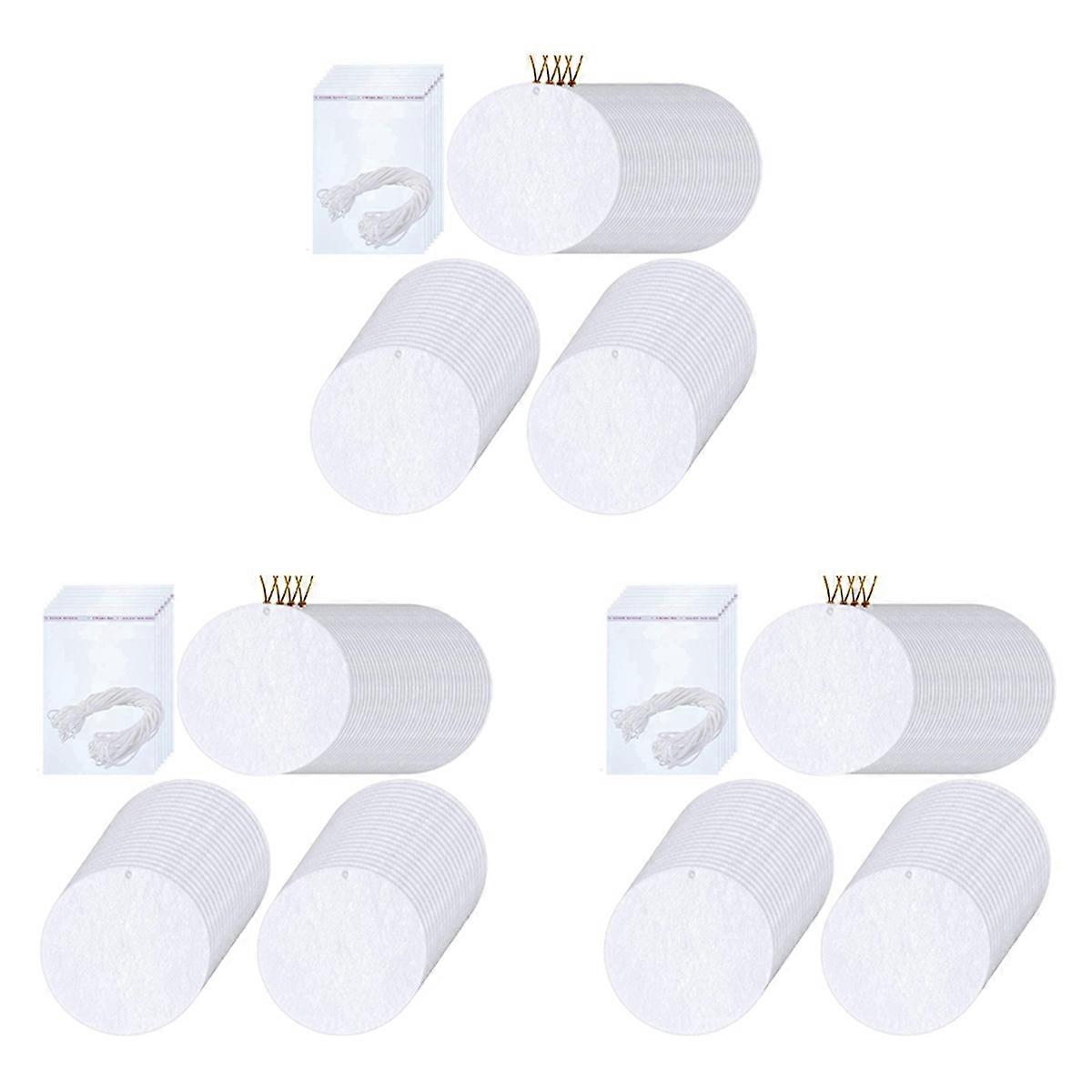 100 Pieces Sublimation Air Car Pressed Felt for DIY Heat -Round