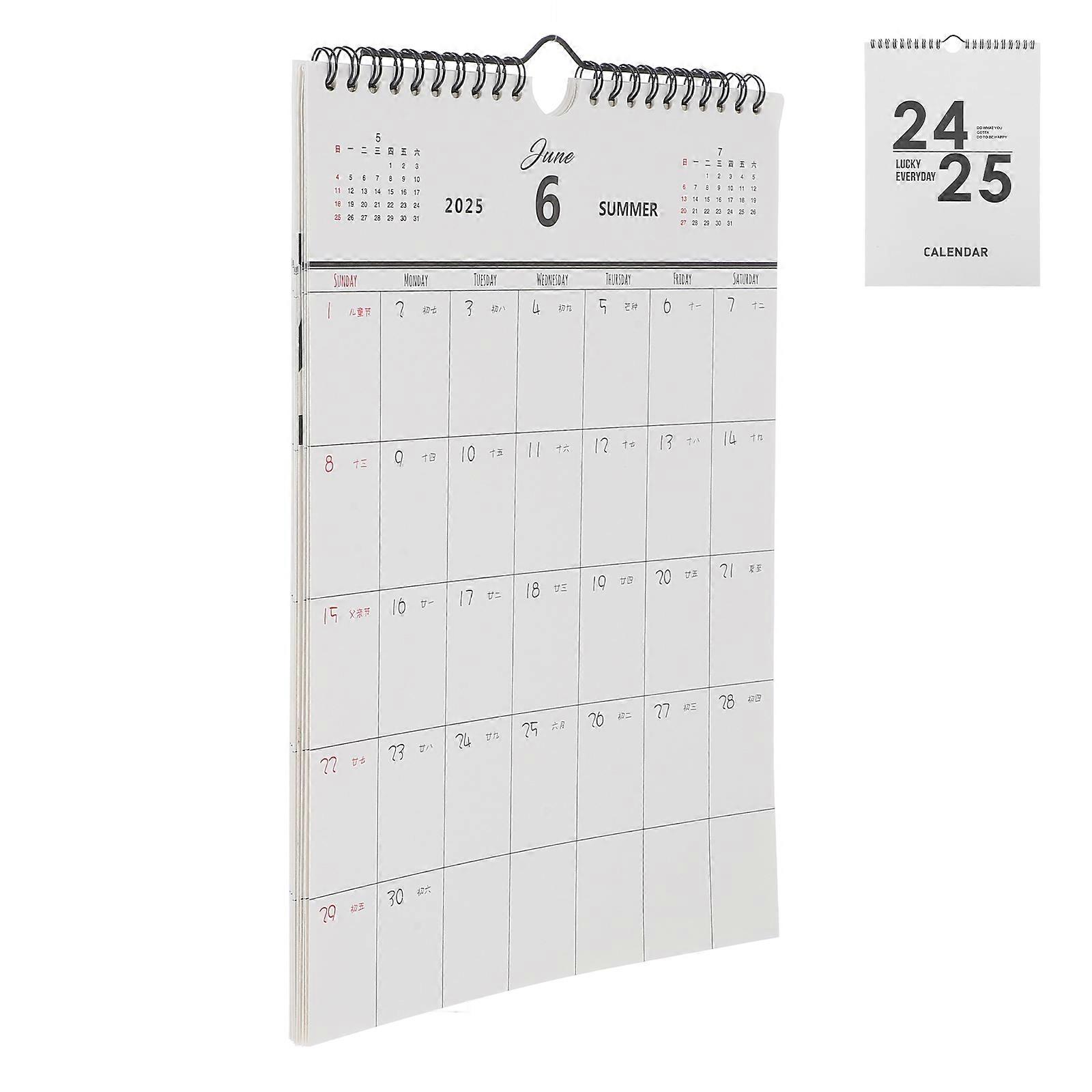 Clear Hanging Wall Calendar   Stylish Monthly Planner for Office, Home & Study   Decorative Calendar for Appointment Tracking & Scheduling