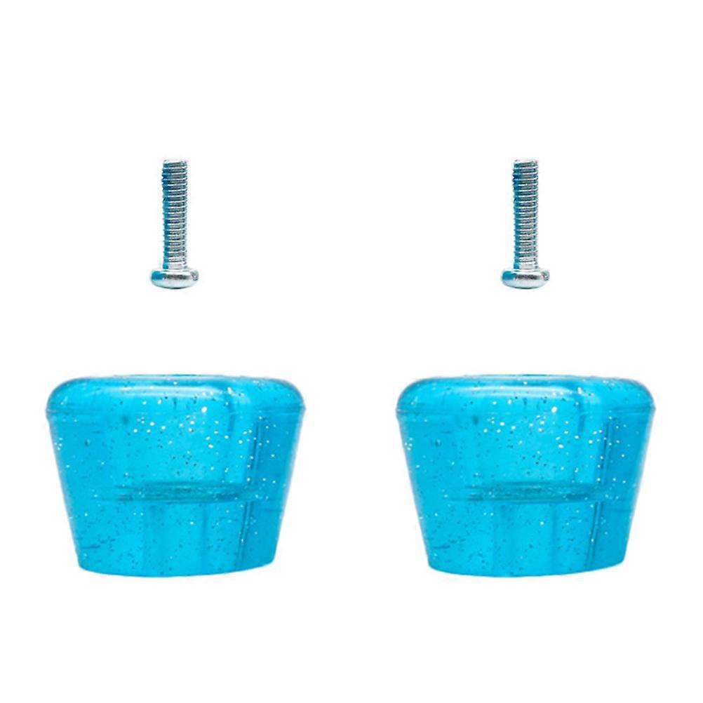 Roller Skating Brakes Replacement Brake Pad For Skaters Blue 4.7X3.6X3.4CM 1 Set