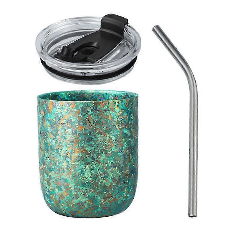 360ml Insulated Double Wall Beer Mug with Frost Flower Design for Hot and Cold Drinks, Suitable for Certain Brands (BPA Free)