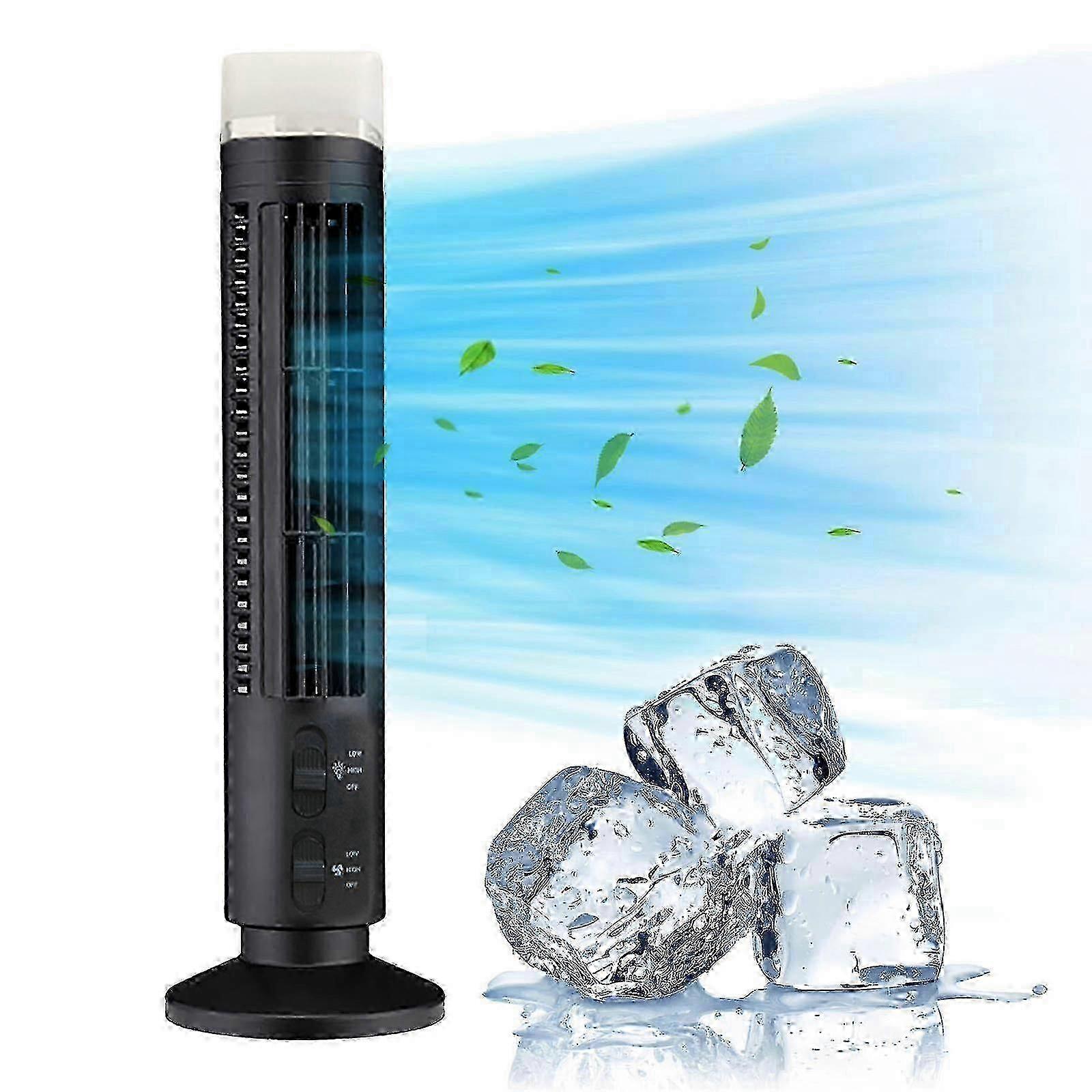 Mini Vertical LED Bladeless Tower Electric Fan
