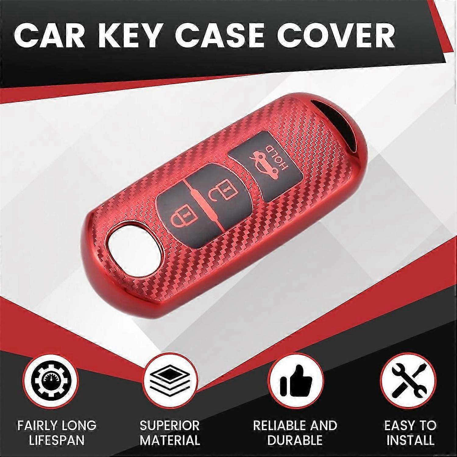 Key Case Soft TPU Car Key Fob Cover Case Protect for Mazda 2 3 5 6 CX-3 CX-4 CX-5 CX-7 CX-9 2014 201