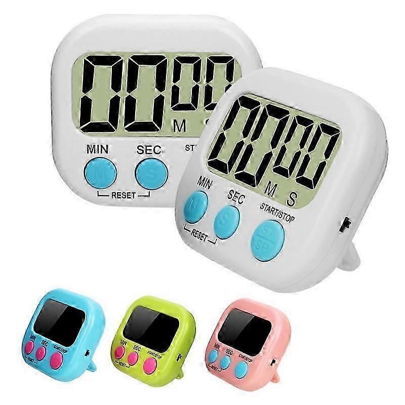 LED Display Stopwatch Digital Kitchen Timer Backing Stand For Cooking Shower Study