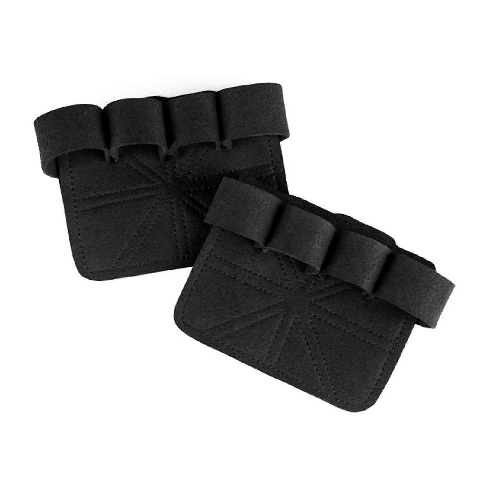 Weightlifting gloves, nonslip, halffinger for the palm, for bodybuilding, strength training, black