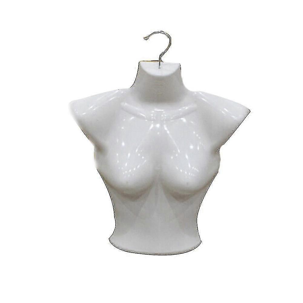 Kunststoff Halbkörper Weibliche Schaufensterpuppe Torse Unterwäsche Kleidung Form Display Rack Weiß