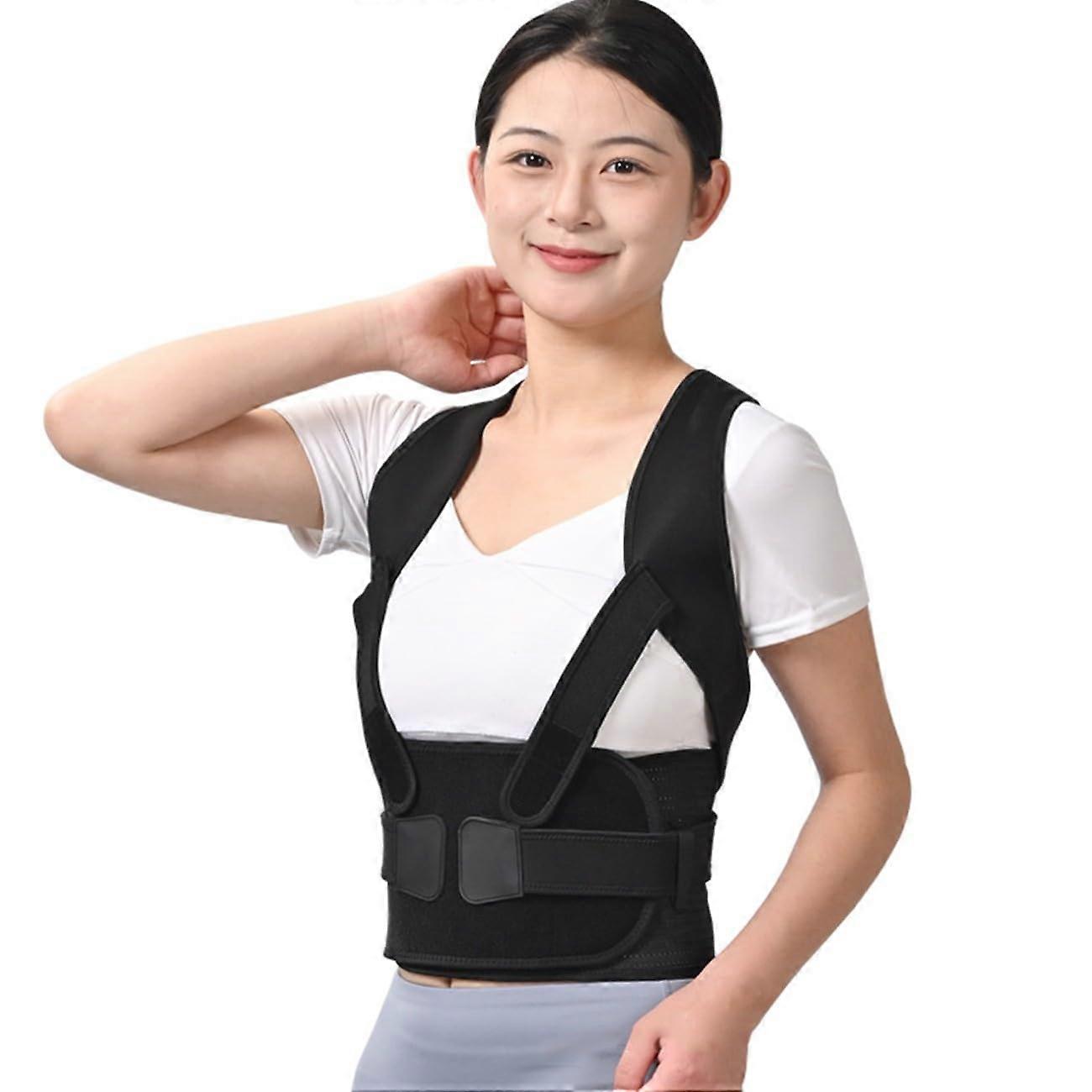 Back Support Belt for Men and Women, Adjustable Breathable Elastic Bands, Lumbar Pain Relief Corrector, Spine Posture Support