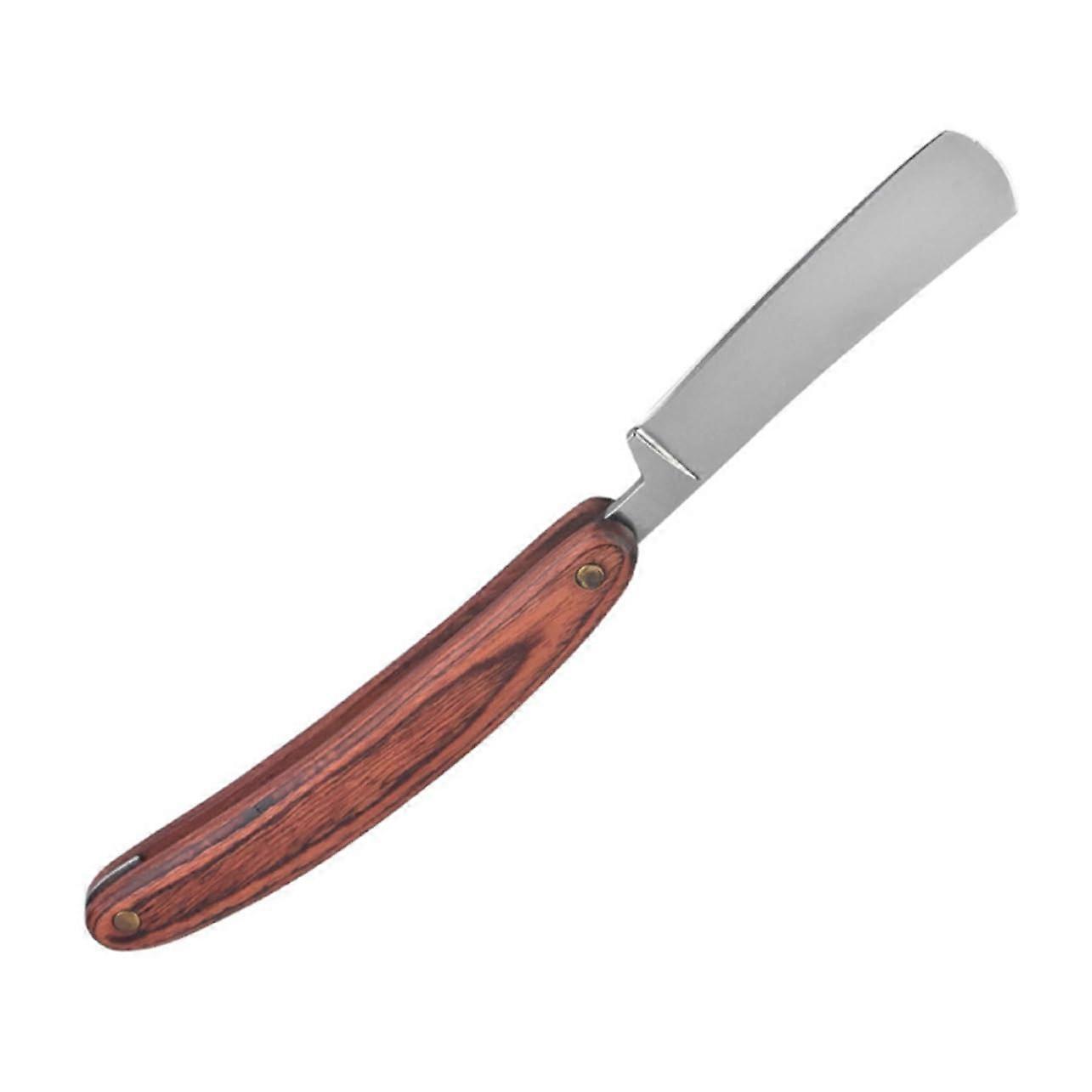 1 Piece Manual Razor Shaving Barber Trimmer Beard Catcher for Shaving Men Hairdressing Tool Beard Shaper Beard and Moustache Care Tool Coloured Wood