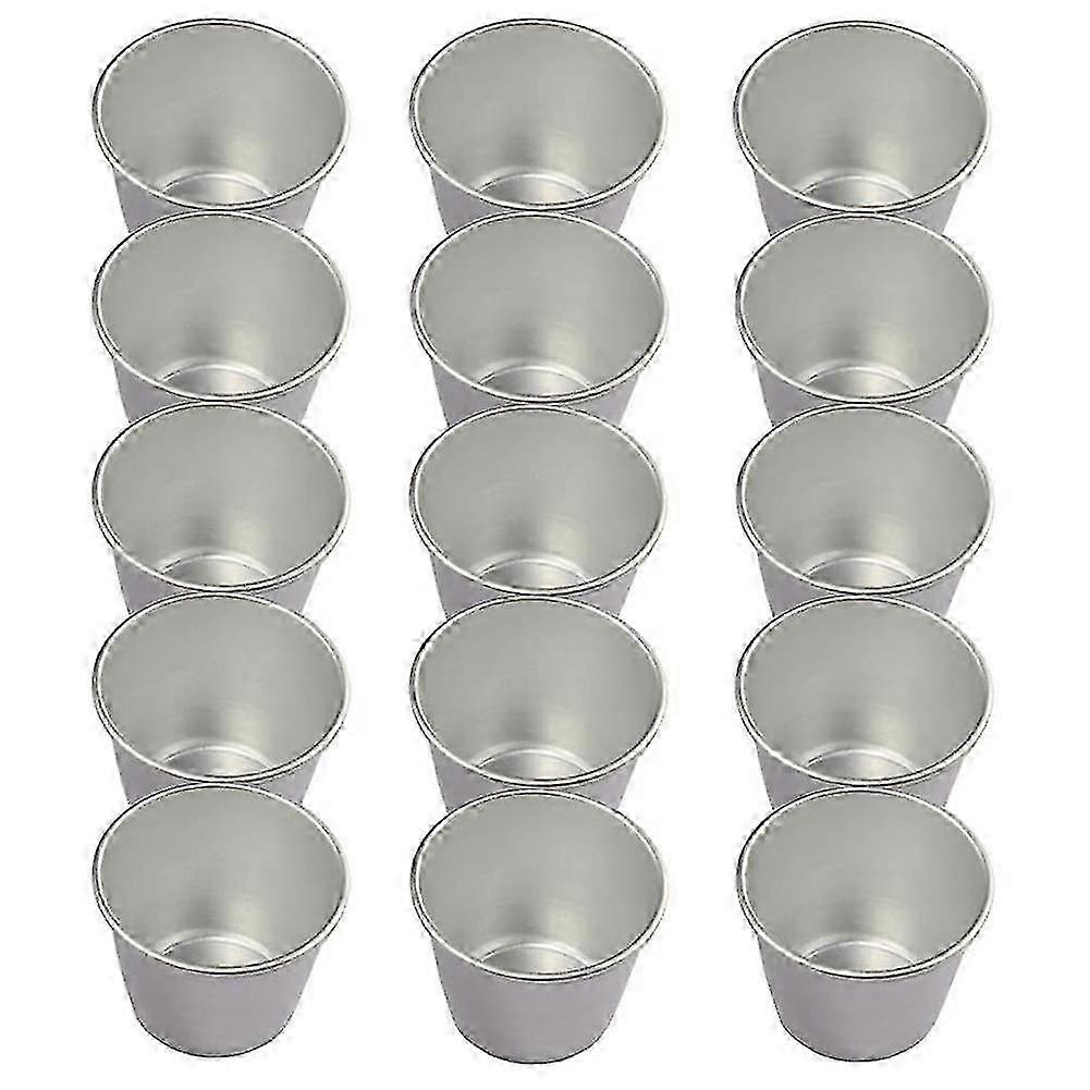 15 Pack Non-Stick Pudding Moulds, Durable Cups for Making Sweet and Savory Treats