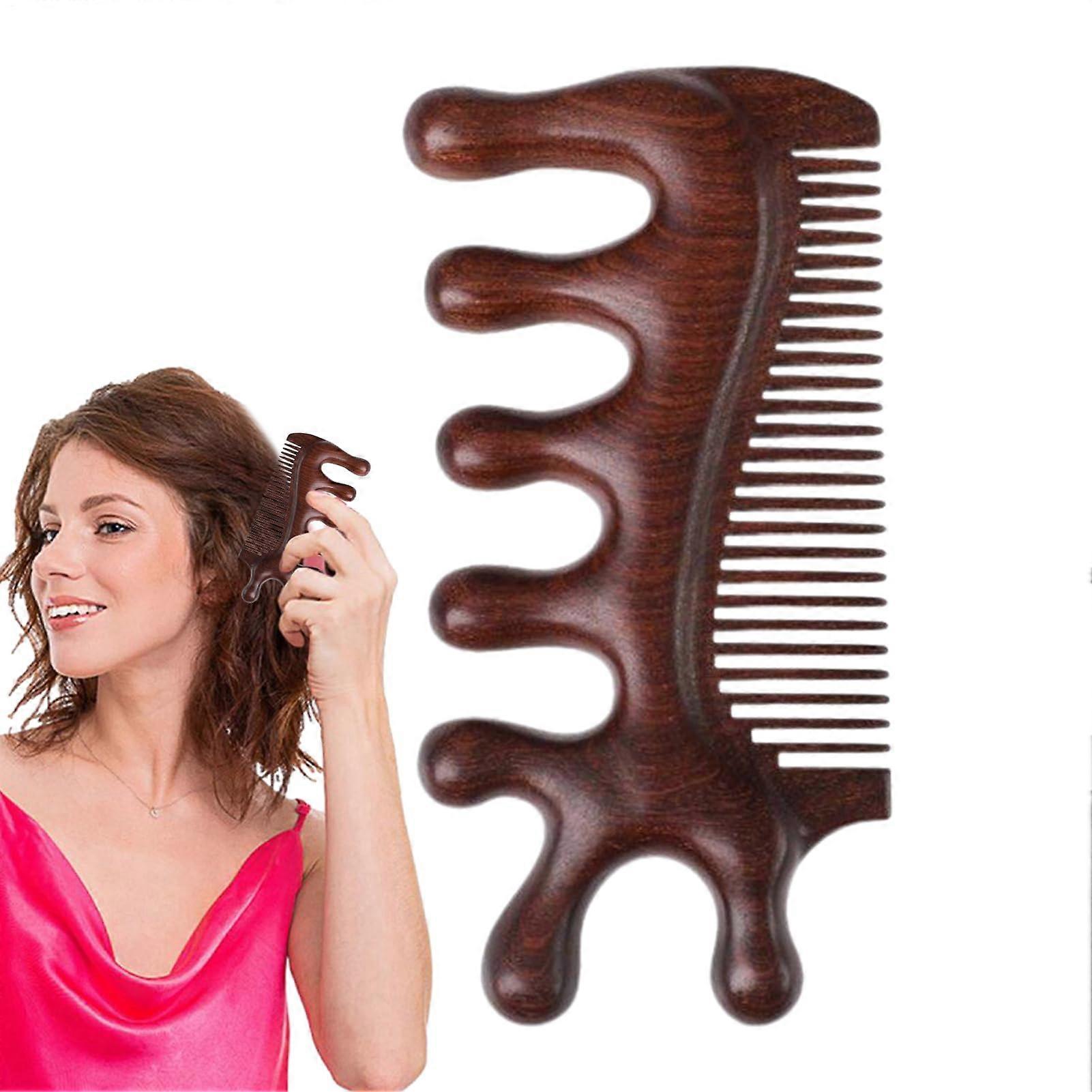 Scalp Massage Comb, Anti-Static Scraping Tool for Meridian Therapy, Portable Handheld Massage for Neck, Shoulders, and Arms