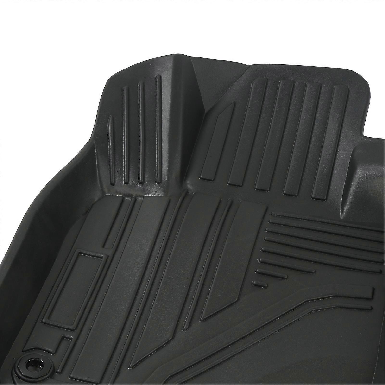 Car Floor Mat Set Slip Resistant Environmental Protection Comfortable Soft Precise Trimming Easy Clean for Vehicle