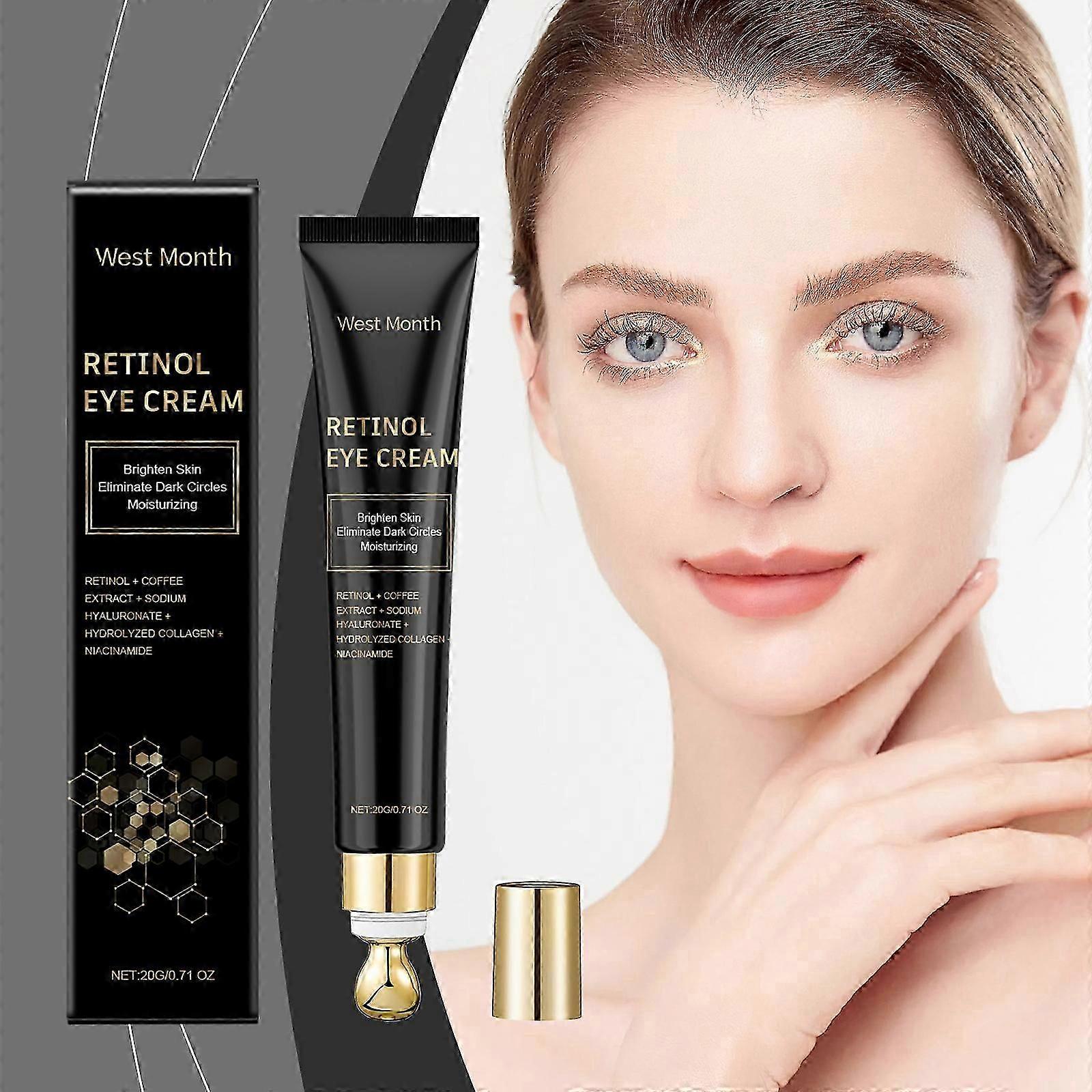 しわやくまのためのリショナルアイクリーム、保湿と引き締めのアイクリームは、カフェインとヒアルロン酸でアイバッグを減らします、アンチエイジングアイC