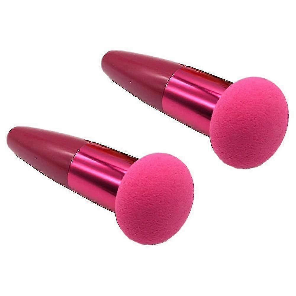 Rose Makeup Sponge with Handle for Foundation Powder & Concealer