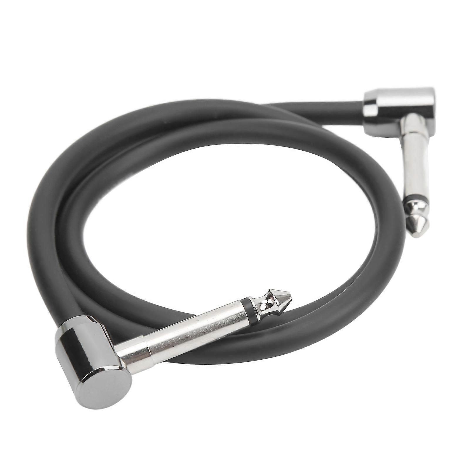 Guitar Patch Cable Metal Right Angle Guitars Effect Pedal Connecting Line for Playing